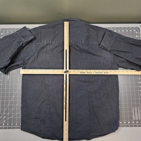 Dickies CPO Shirt Large Canvas Overshirt Workwear Americana Retro Outdoors Biker - Picture 12 of 16